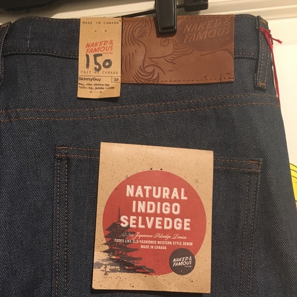 Naked & Famous Denim Other - Naked and Famous Raw Indigo Selvedge Skinny Guy 38